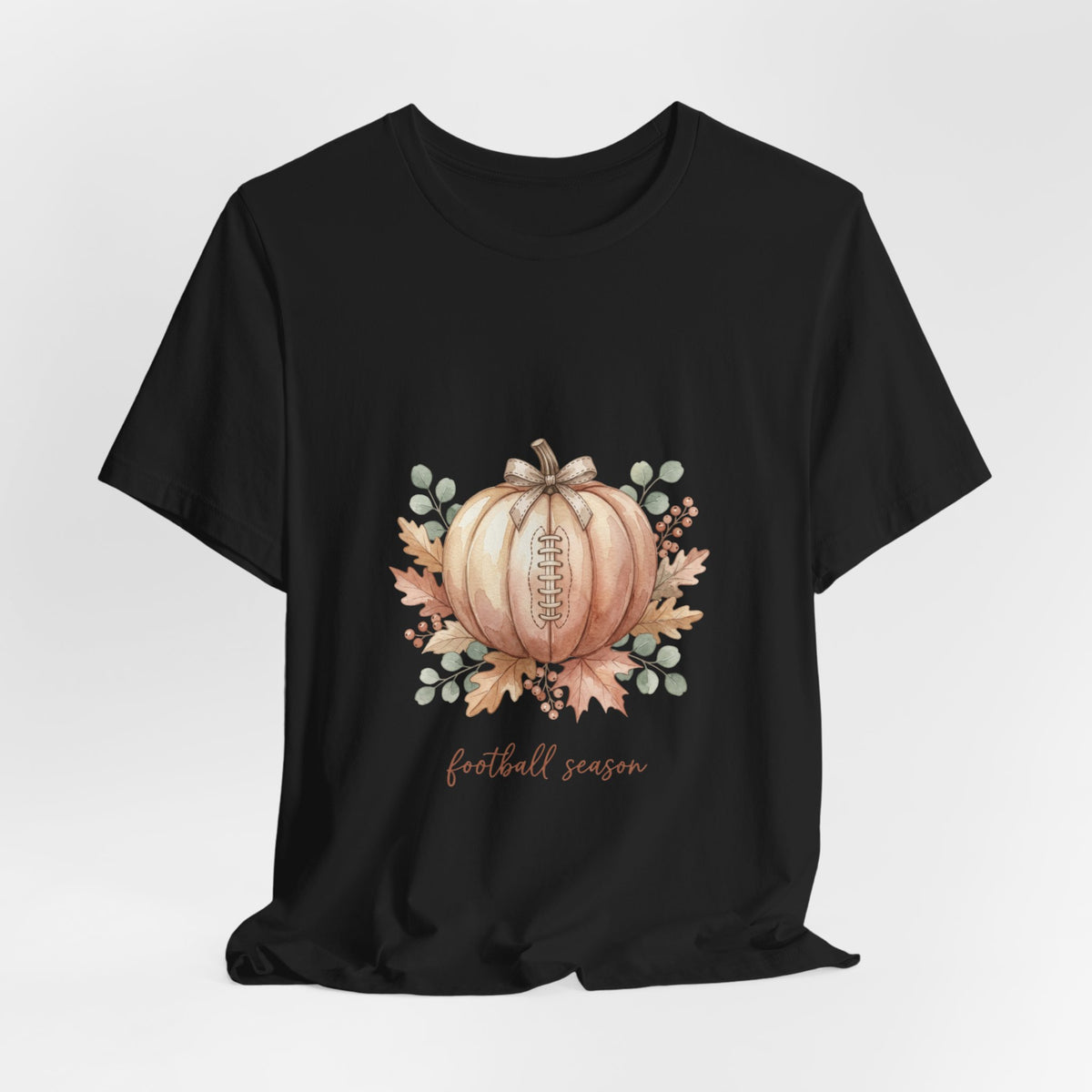 Pumpkin Football Illustration Tee | Football Sundays, Fall Season