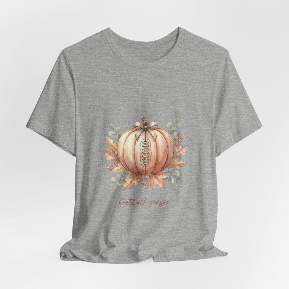 Pumpkin Football Illustration Tee | Football Sundays, Fall Season