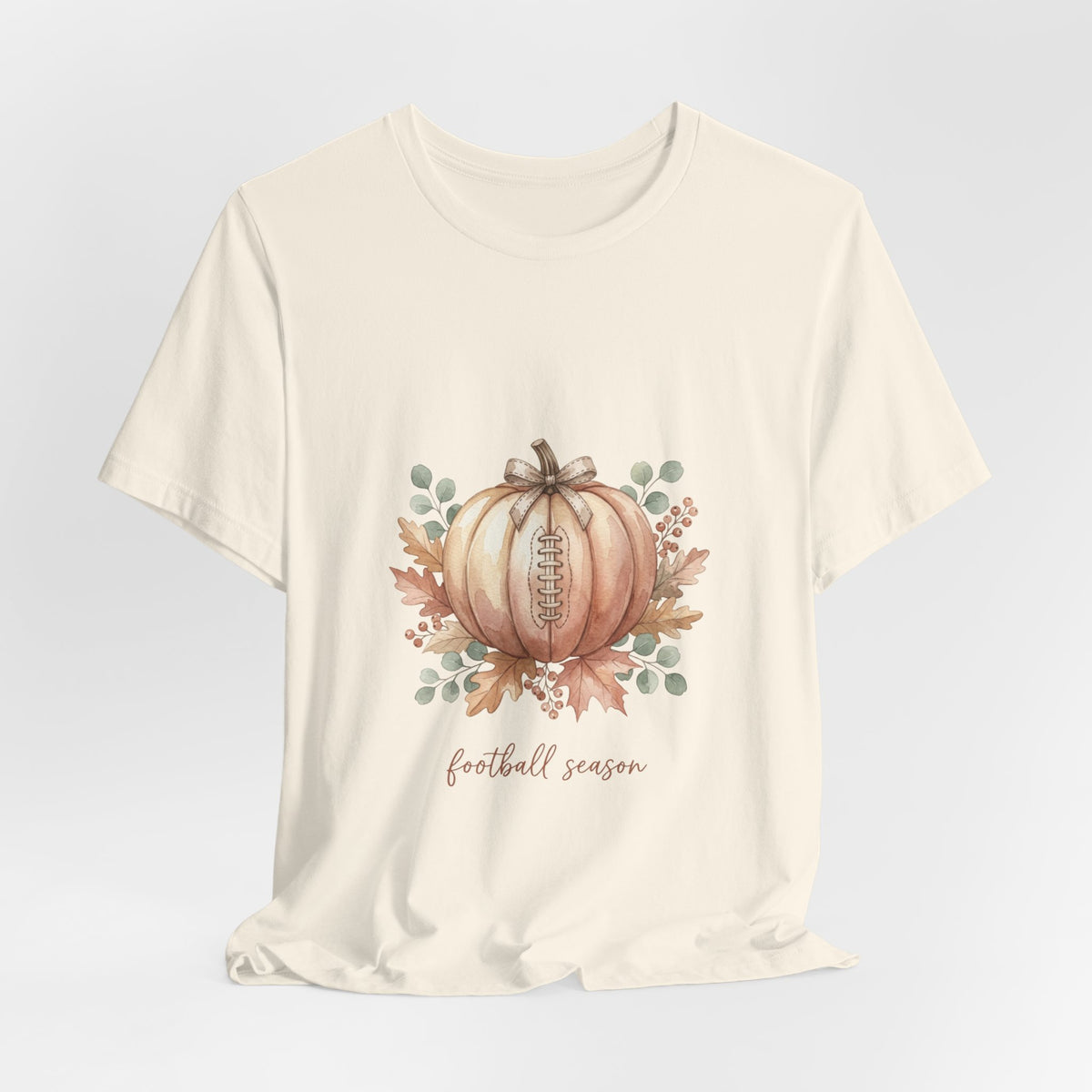 Pumpkin Football Illustration Tee | Football Sundays, Fall Season