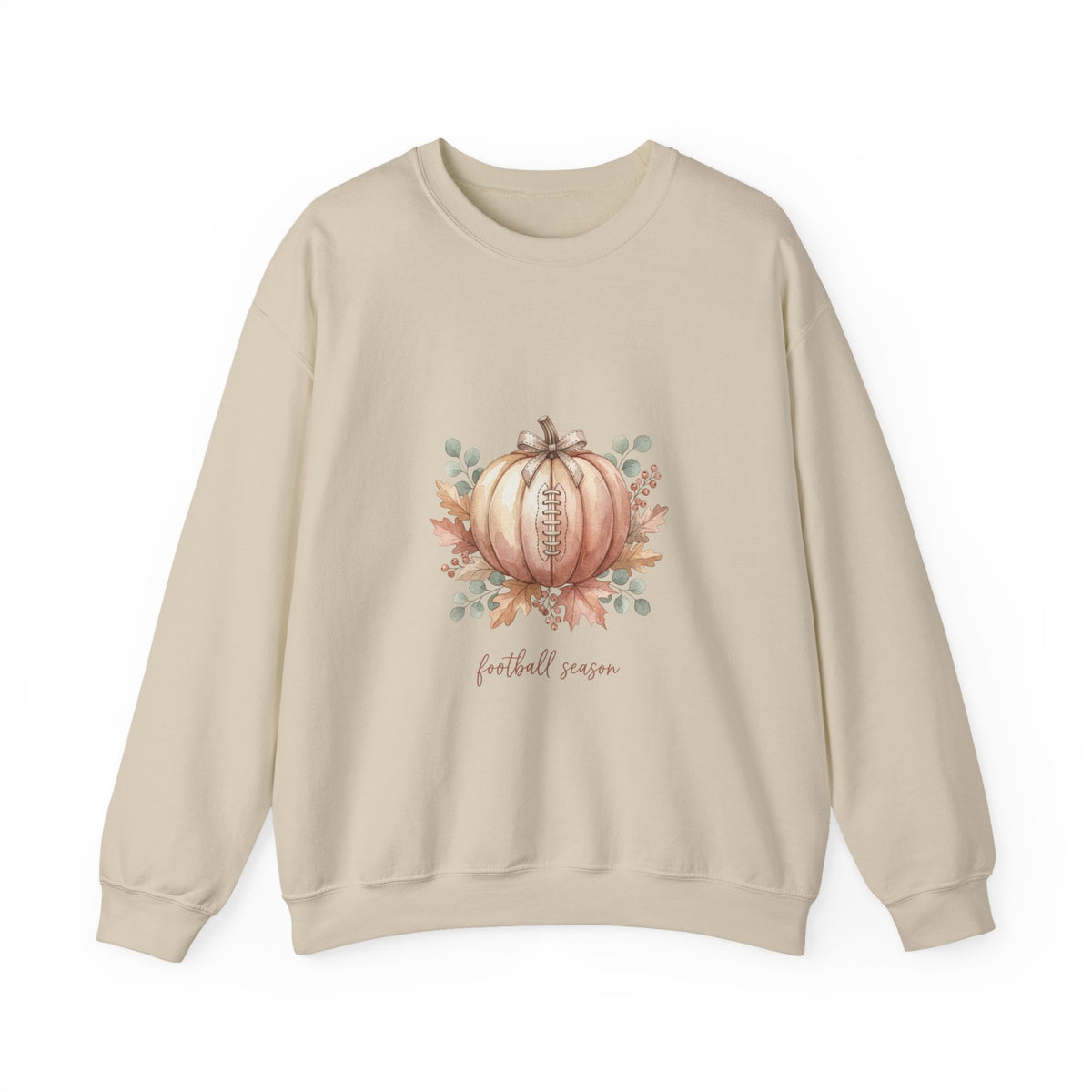 Floral Football Pumpkin Sweatshirt | Football Sundays