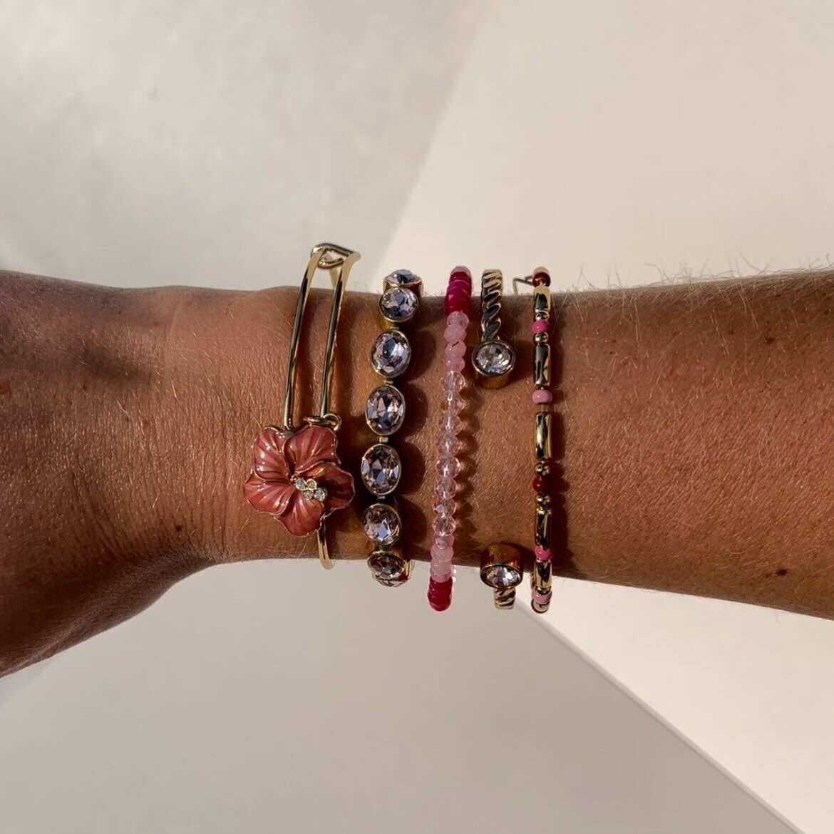 Hibiscus Charm Bangle
