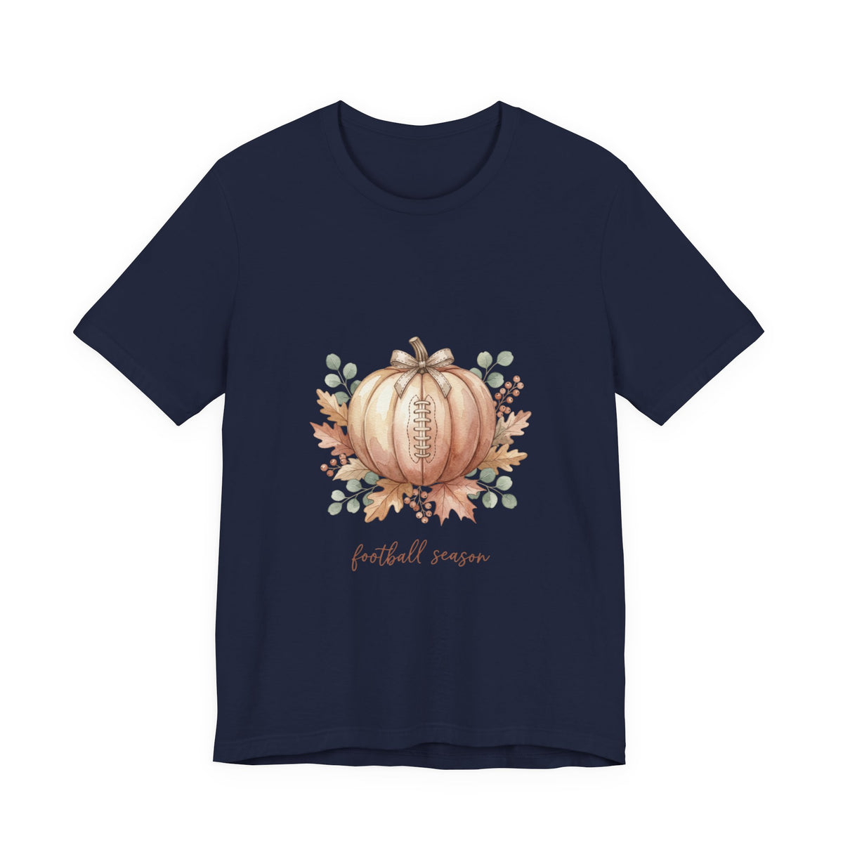 Pumpkin Football Illustration Tee | Football Sundays, Fall Season