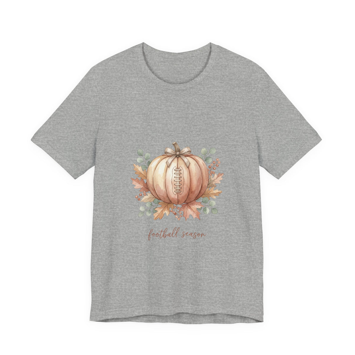 Pumpkin Football Illustration Tee | Football Sundays, Fall Season