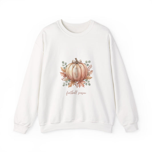 Floral Football Pumpkin Sweatshirt | Football Sundays