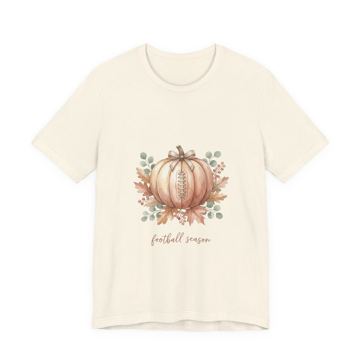 Pumpkin Football Illustration Tee | Football Sundays, Fall Season