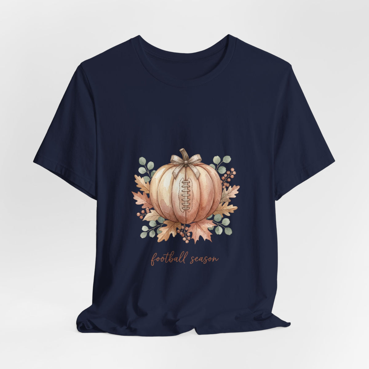 Pumpkin Football Illustration Tee | Football Sundays, Fall Season
